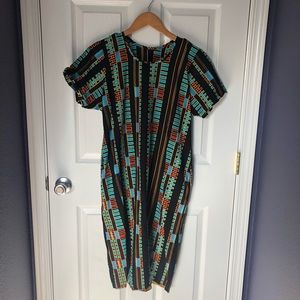 African print dress